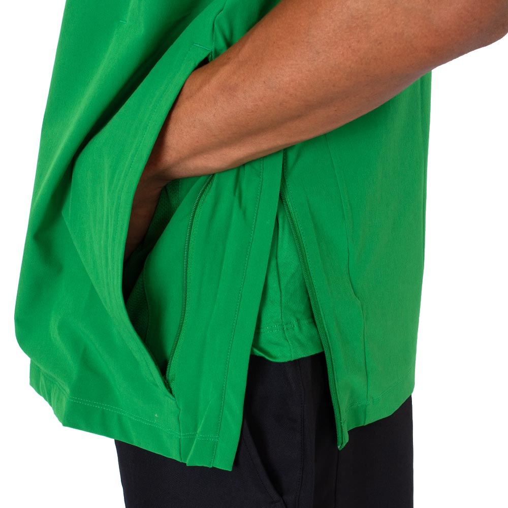 Classic Oregon O, Nike, Green, Coat/Jacket, Polyester Blend, Men, Coaches, Water Repellent, Taffeta, Sideline, Pullover, Short sleeve, 883780